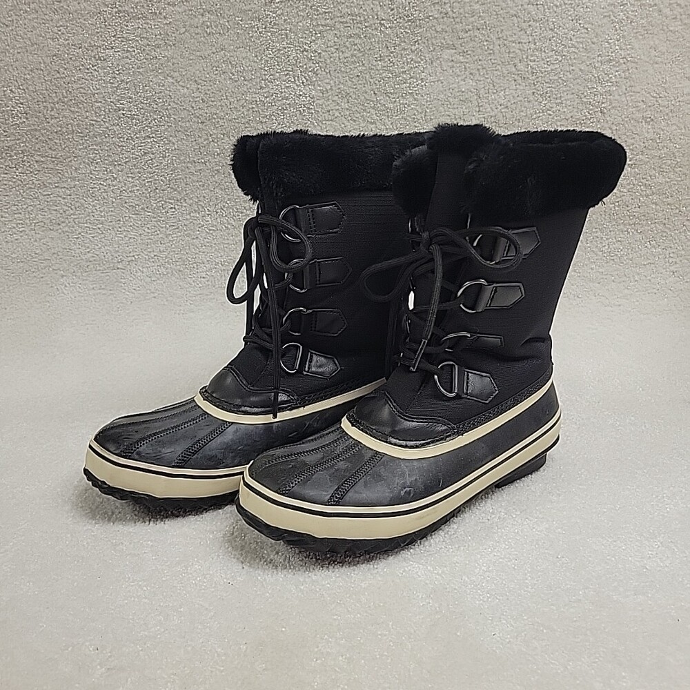 JBU by Jambu Women's Rainey Top Waterproof Winter Boot Faux Fur Black Size 8.5M